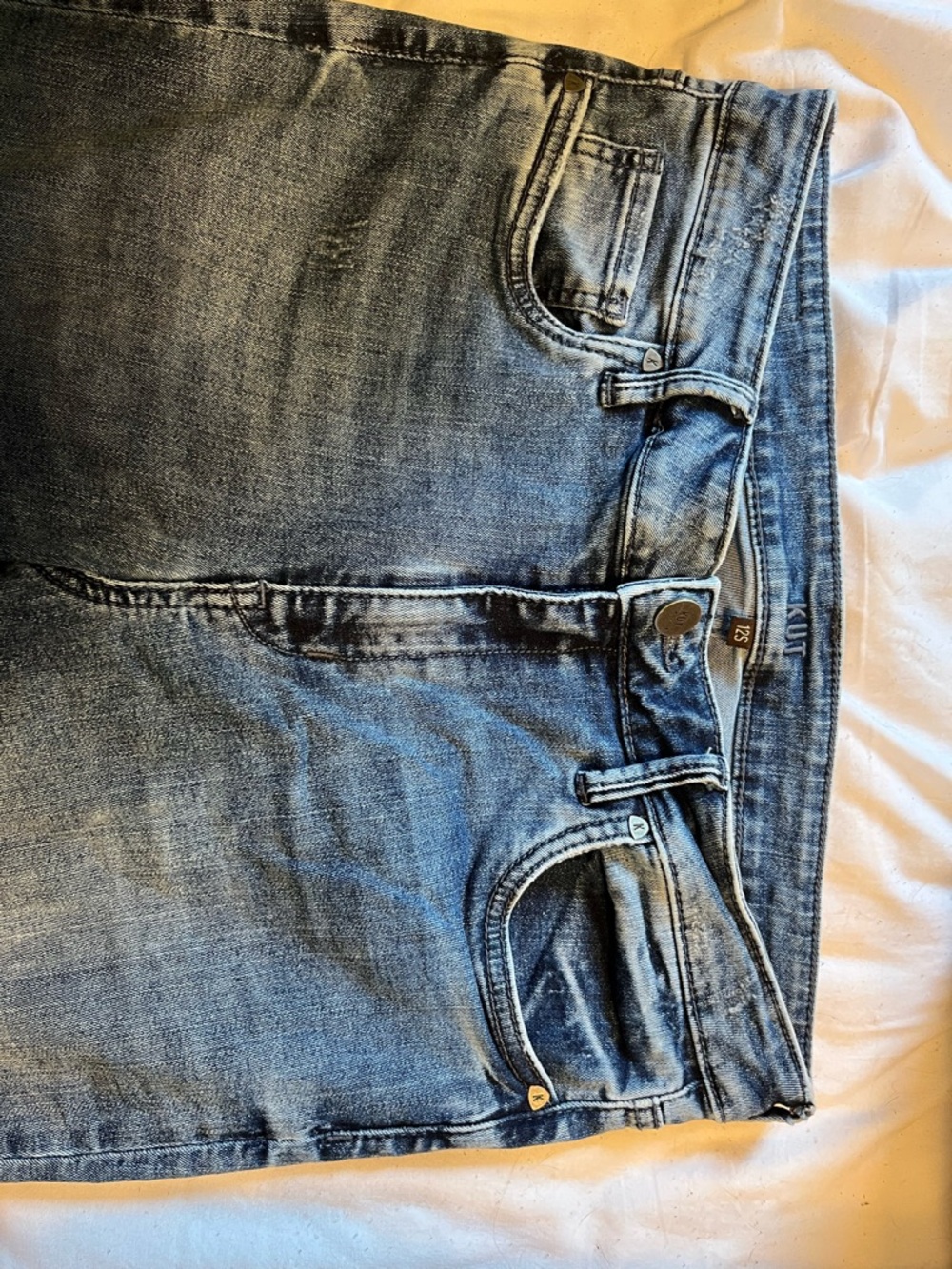 Kut from the Kloth High Rise Toothpick Skinny Light Blue Jeans